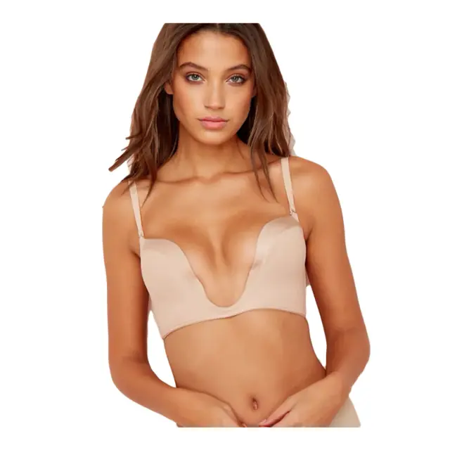 Wonderbra Γυναικείο Σουτιέν Βαθύ Ντεκολτέ Ultimate Plunge Bra, Χρώμα Μπεζ