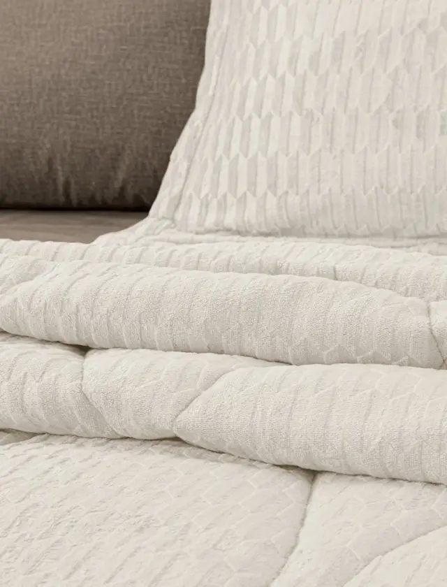 ΚΟΥΒΕΡΤΟΠΑΠΛΩΜΑ KING SIZE (260x240) GALI IVORY GUY LAROCHE 2