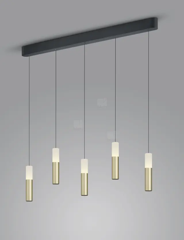 Κρεμαστό Φωτιστικό LED LIDOS Direct Indirect Μαύρο Χρυσό EASY Lift Μαύρο/Χρυσό 2