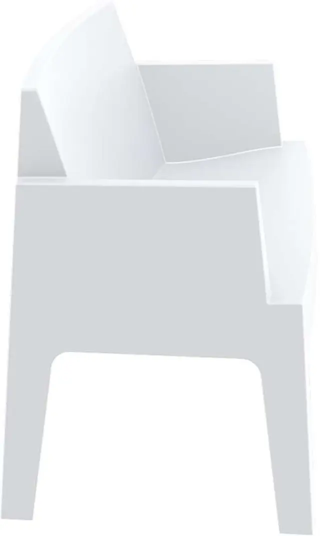 Καναπές Στοιβαζόμενος BOX Λευκό PP 138x62x80cm 3