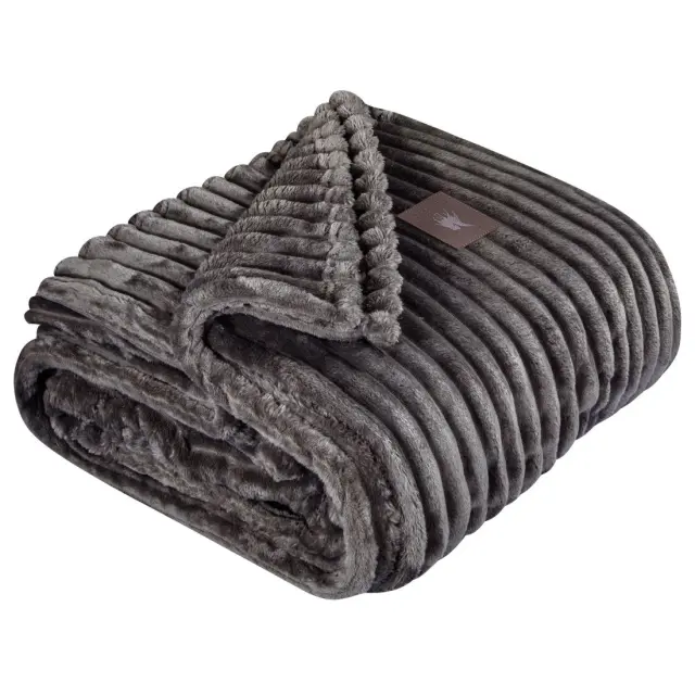 Κουβέρτα Fleece Υπέρδιπλη Greenwich Polo Club 3486 Grey 220x240 3