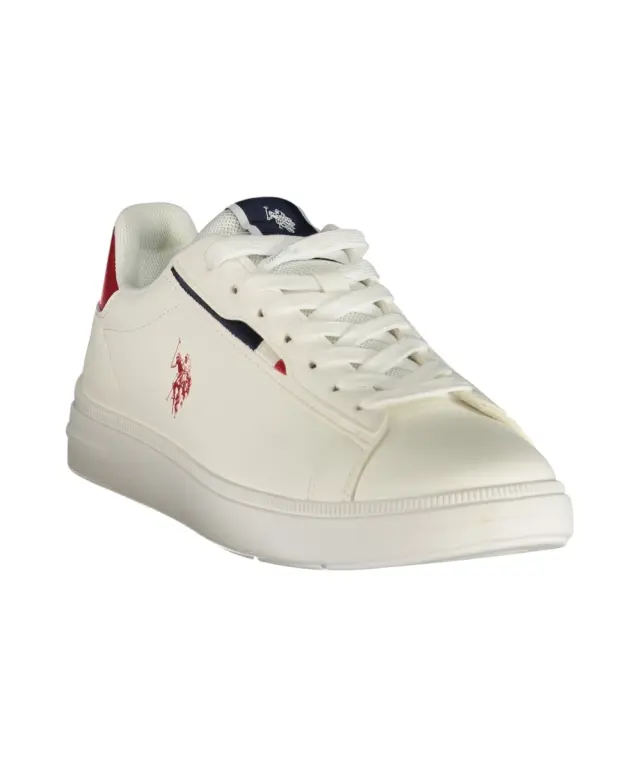 U.S. Polo Assn. - Ανδρικά Παπούτσια Sneakers ARIS001M6/YM1-WHIRED Λευκό/Κόκκινο 2