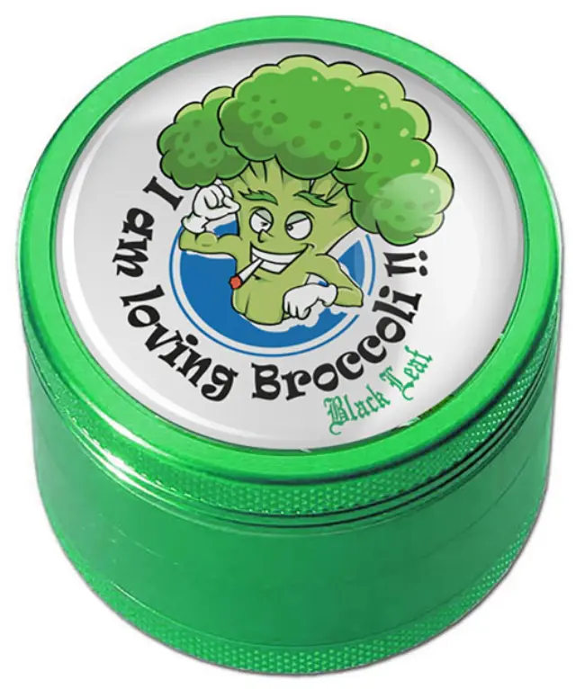 Grinder Τρίφτης 50mm Αλουμίνιο Σχέδιο Broccoli - 4 Parts