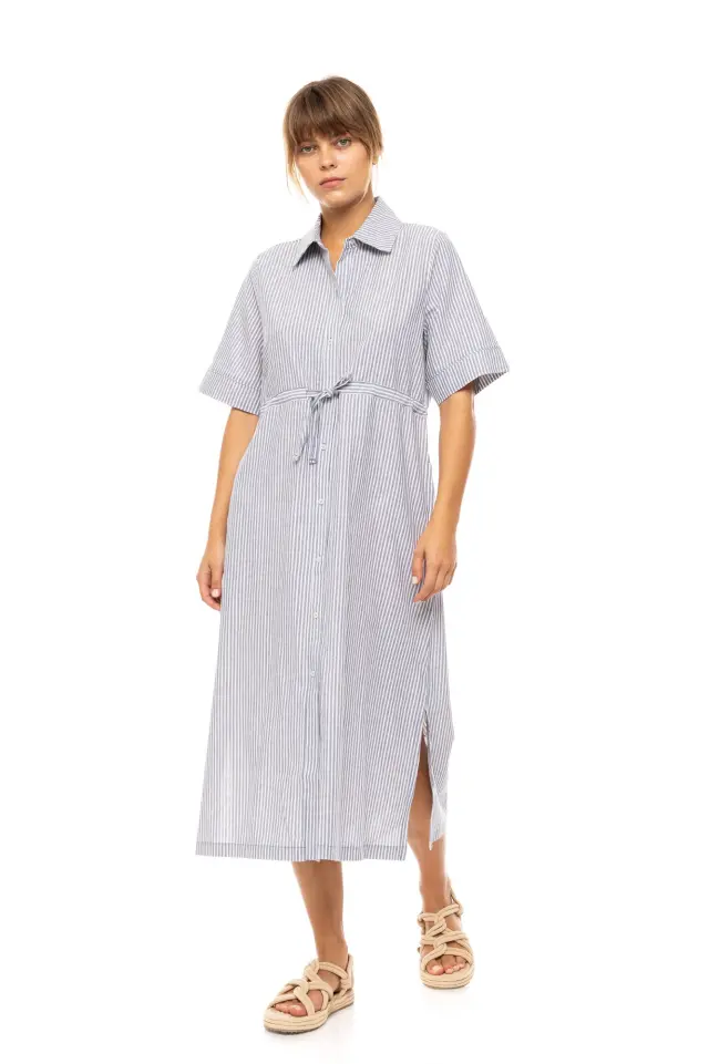 Beachwear Denim Stripe B640 Type Pink Label 3