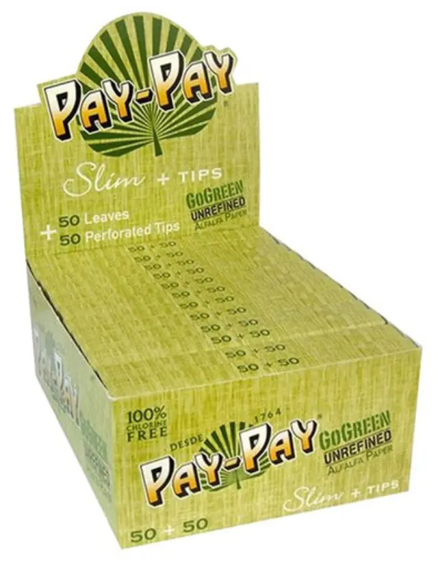 PayPay GoGreen Χαρτάκια - KS Slim + Tips 24τεμ.