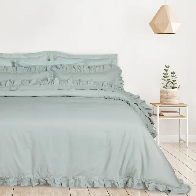 Σετ Σεντόνια 240x270 Υπέρδιπλα Daily Das Home 3166 Mint 100% βαμβακερόΧωρίς Λάστιχο