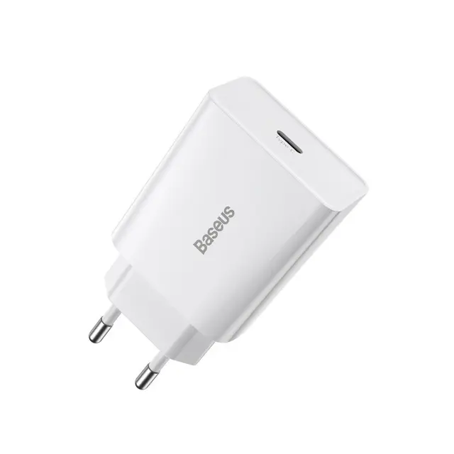 Baseus Speed Mini Quick Charger, USB-C, PD, 3A, 20W white (CCFS-SN02)