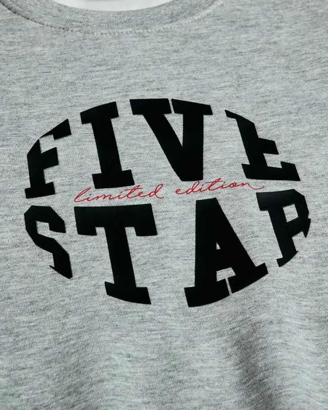 Σετ φόρμας φούτερ Five Star με ανάγλυφο σχέδιο 3