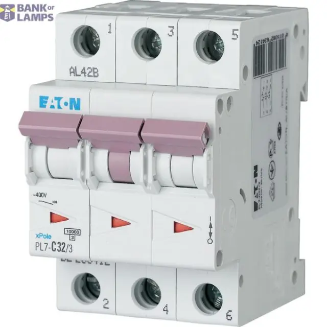 PL7-C32/3 Miniature circuit breaker (MCB), 32 A, 3p, characteristic: C