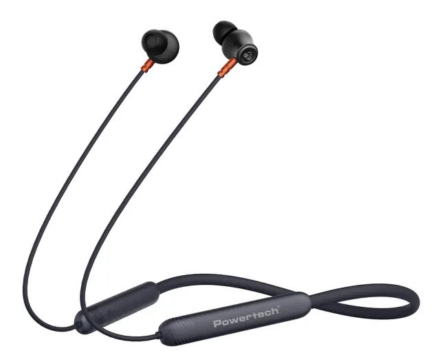 POWERTECH earphones PT-1228 με μαγνήτη, Bluetooth ENC 10mm 180mAh, μαύρα 2