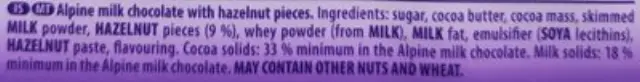 Milka Σοκολάτα Hazelnuts 100 gr 2
