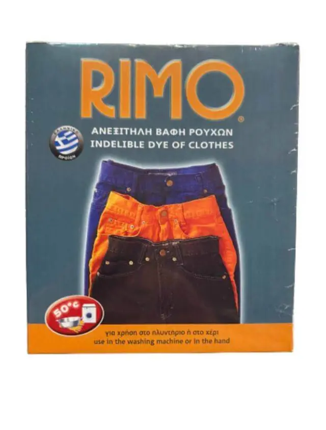 Βαφή Ρούχων Ανεξίτηλες RIMO Κουτί 180gr. - Νο 24 Γκρί