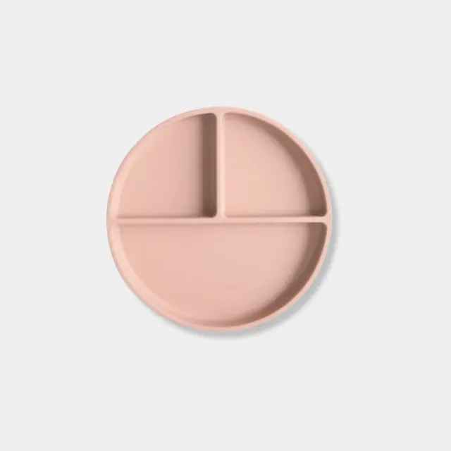 Πιάτο Σιλικόνης Με Αντιολισθητική Βάση Mushie Blush