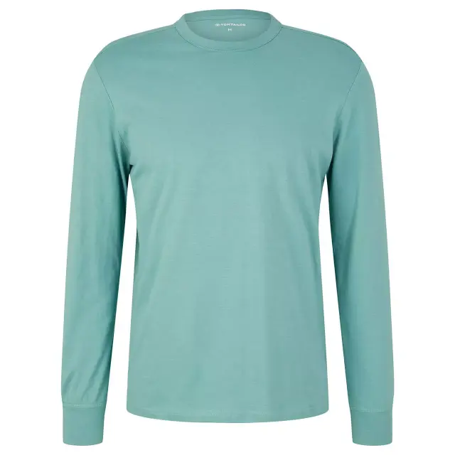 TOM TAILOR BASIC LONGSLEEVE ΜΑΚΡΥΜΑΝΙΚΗ ΜΠΛΟΥΖΑ ΑΝΔΡΙΚΗ BLUE CORAL 2