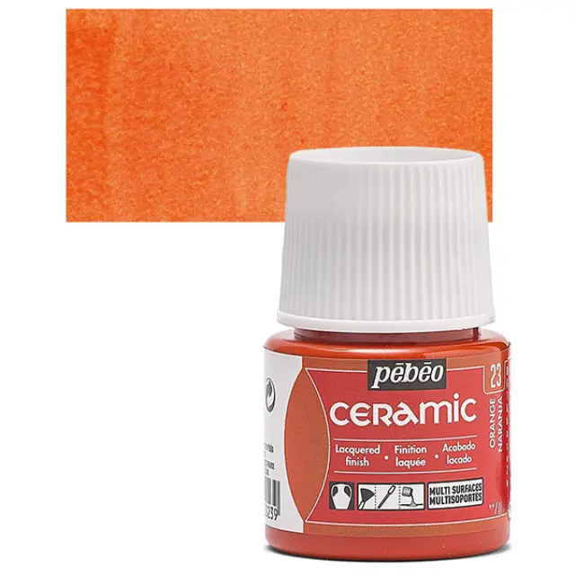 Pebeo Ceramic Καλυπτικό Σμάλτο - 23 Orange - 45ml