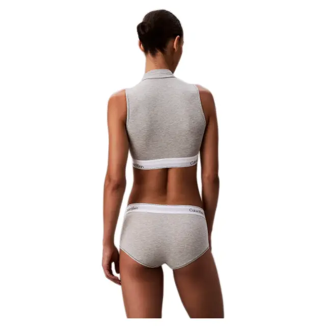 Calvin Klein Γυναικείο Boxer Boy Shorts Icon Cotton Modal, Χρώμα Γκρι 3