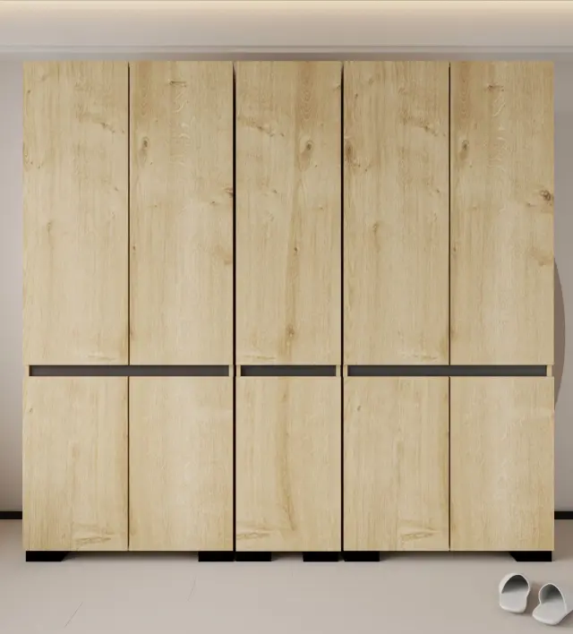 Ντουλάπα DREGEFA Sapphire Δρυς / Ανθρακί 225x52x212 3