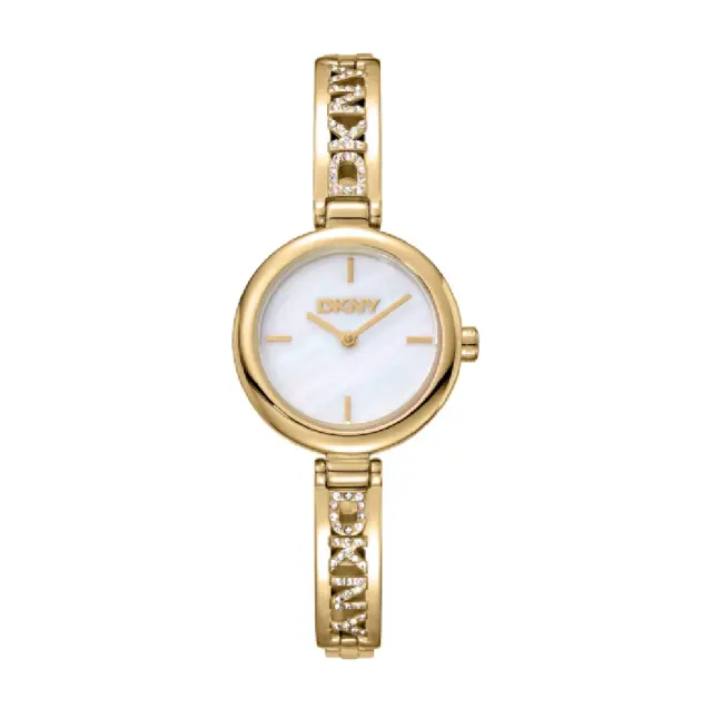 DKNY Logo Women's Watch Gold Stainless Steel Bracelet DK1L115M0225