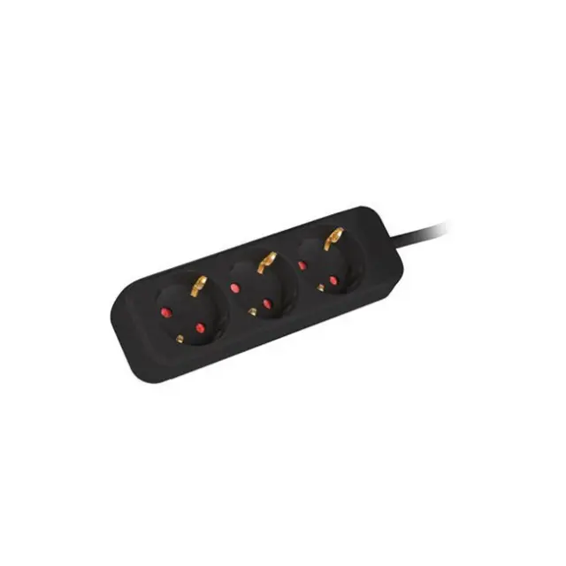 Lanberg Power Strip 1.5m 3x Schuko Black (PS0-03F-0150-BK)
