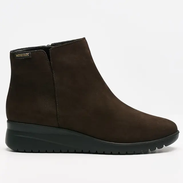 Mephisto Μποτάκια Γυναικείο δέρμα Nubuck Καφέ MEP/IDORA OAK - 42,5