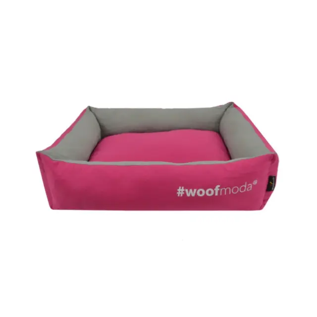 Woofmoda Κρεβάτι Πουφ Ορθογώνιο για Σκύλους & Γάτες Φούξια 16x53x46cm Φούξια - No 2