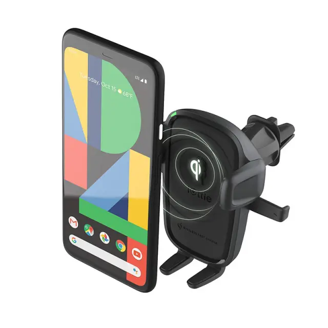 iOttie Easy One Touch Wireless 2 Air Vent + CD Car Charging Mount Black