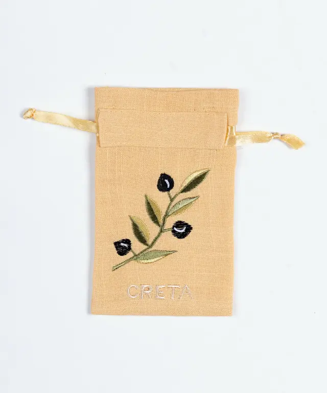 Σαπουνοθήκη (10τμχ) ΚΡΗΤΗ (9cm x 14cm) κίτρινο με χρώμα -