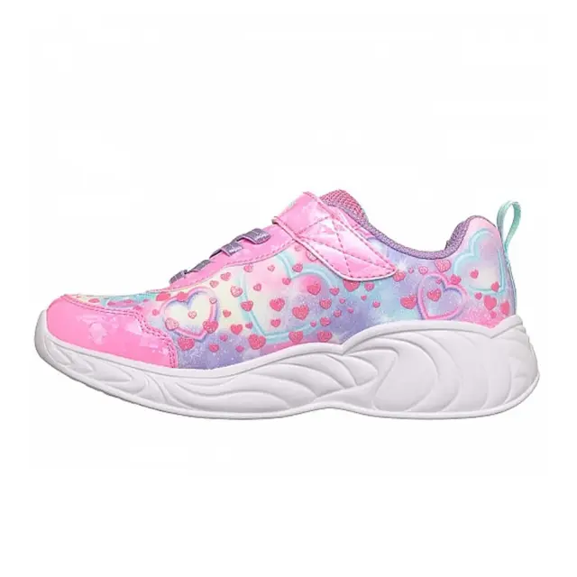 Skechers Girl's S-Lights Unicorn Dreams Heart Sparkles Ροζ 303063L-PKMT (Skechers) 2