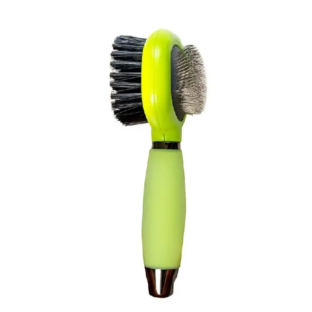 Glee Slicker Βούρτσα Οβάλ Διπλής Όψης Πράσινη Lime