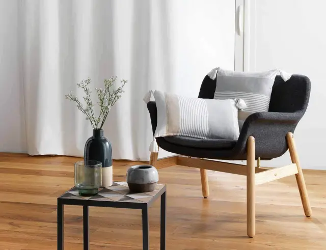 Διακοσμητικό Μαξιλάρι Iliade Douceur d'intérieur με κρόσσια και διαστάσεις 60x60cm - Grey 1609318
