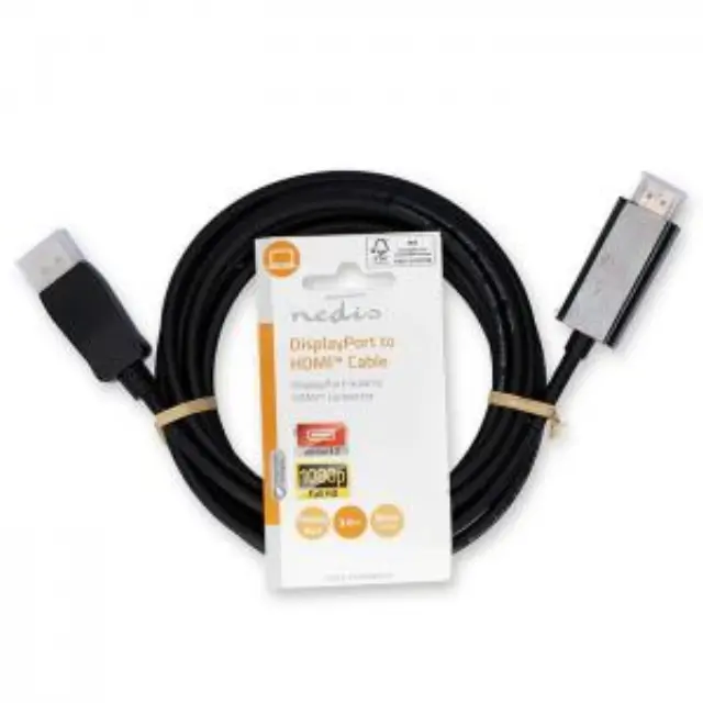 Καλώδιο εικόνας DisplayPort αρσ. - HDMI αρσ., 3.00m. 3