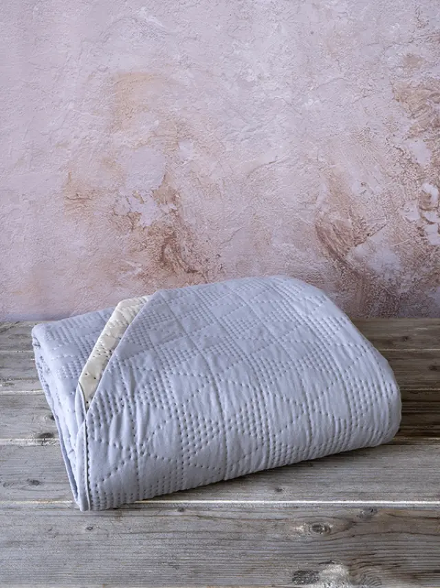 Κουβερλί Υπέρδιπλο (220x240) Armon Gray/Beige nima