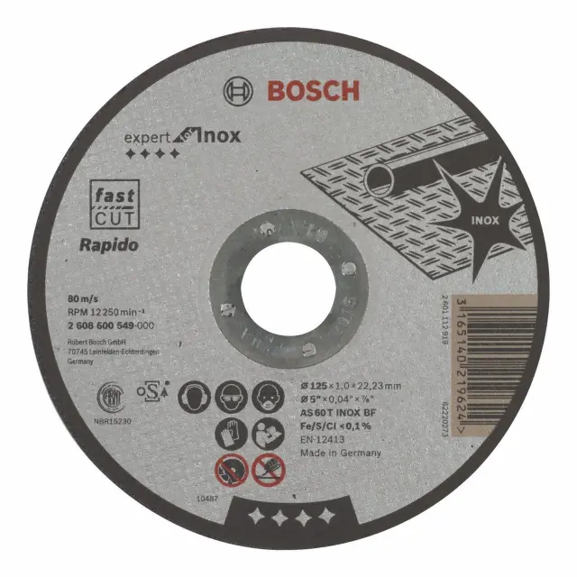 Δίσκος Κοπής Inox Bosch 2608600549 125x1.0mm