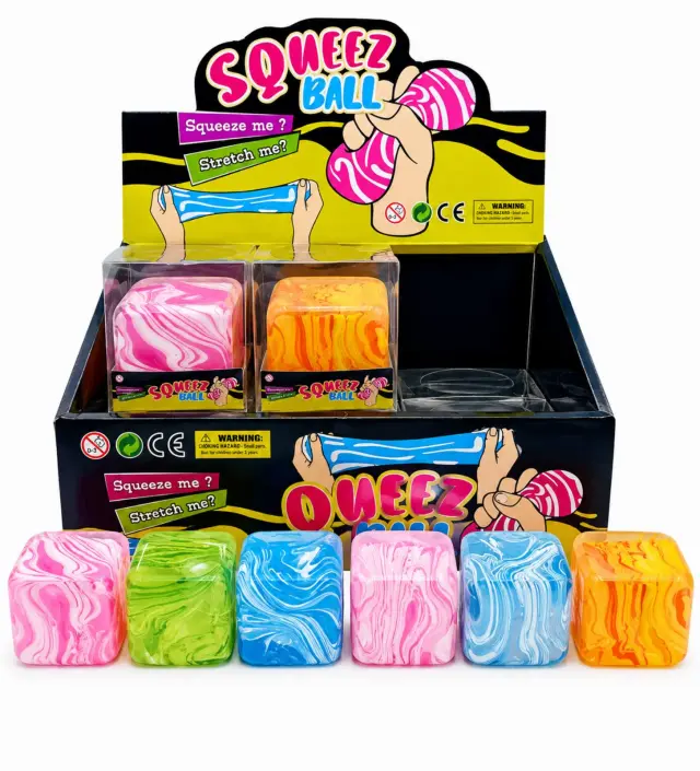 Antistress Squishy Ice Cube Slow Rising 4 χρώματα- Τυχαία επιλογή 1τεμ 89461 OEM