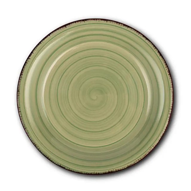 Πιάτο Φρούτου Stoneware "Lines Oil Green" 19.5cm