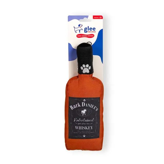 Glee Bark Daniels Whiskey Squeaky Παιχνίδι Σκύλου