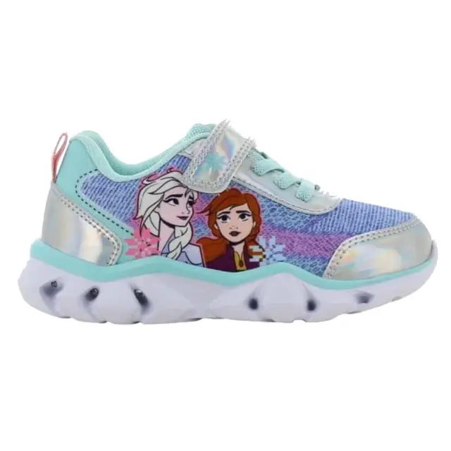 Modum Παιδικά Sneakers Frozen με Σκρατς και Φωτάκια Γαλάζιο