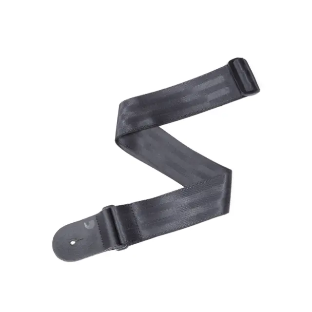 D Addario Seat Belt Guitar Strap, Black 50mm