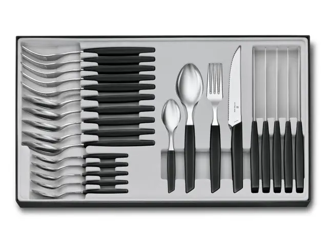 Σετ Μαχαιροπίρουνα Victorinox Swiss Modern - Black - 24 τεμάχια 6.9093.12W.24 3