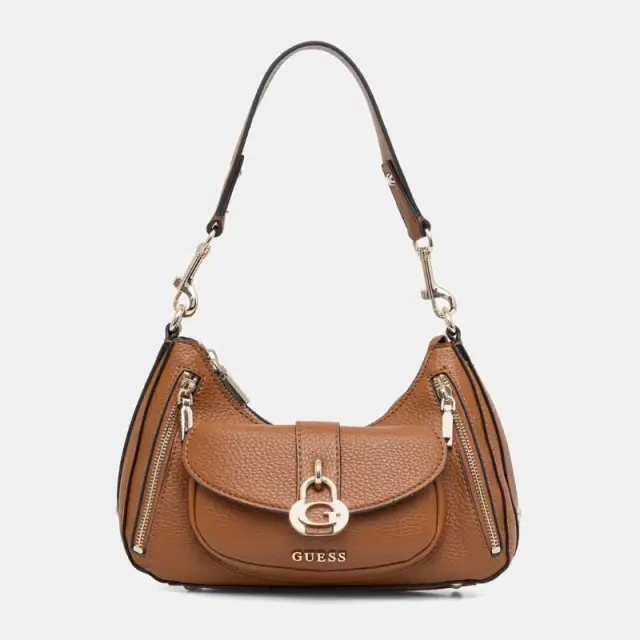Τσάντα Ώμου Guess Jeans BG836218_MACARAME Καφέ - UNI