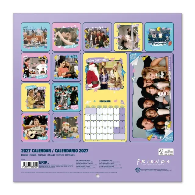 HMEΡΟΛΟΓΙΟ ΤΟΙΧΟΥ FRIENDS 2027 30X30 CALENDAR CP27019 2