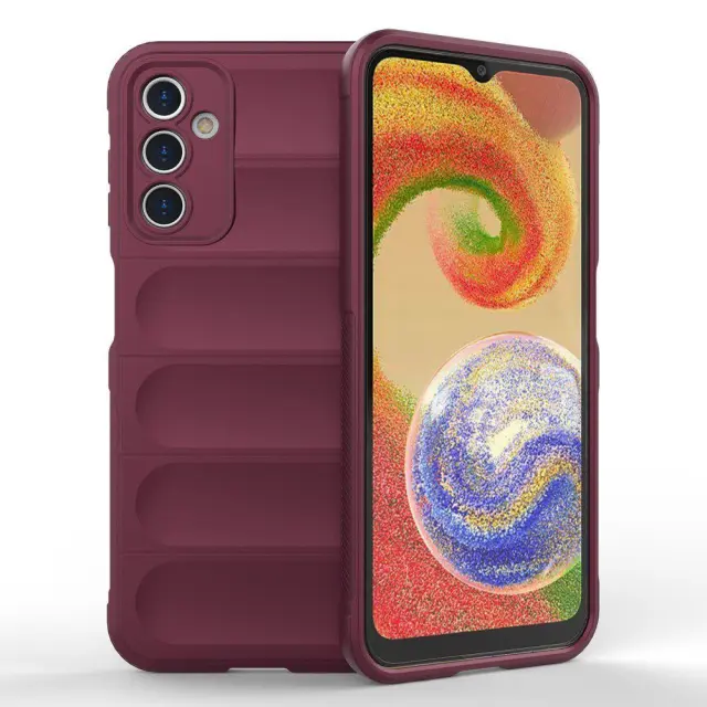 Θήκη Σιλικόνης Rugged Anti Scratch για Galaxy A14 5G/ 4G - Wine Red OEM