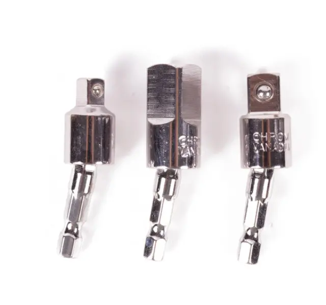 Drill adapter to socket 1/4-3/8-1/2" x 55 mm flex