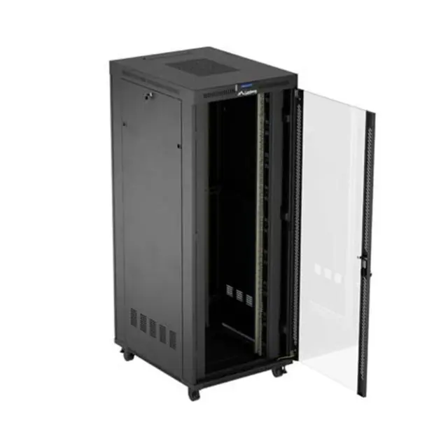 Lanberg Καμπίνα Rack 19" 42U 800X1000 Black LCD V2 (FF01-8042-12BL)