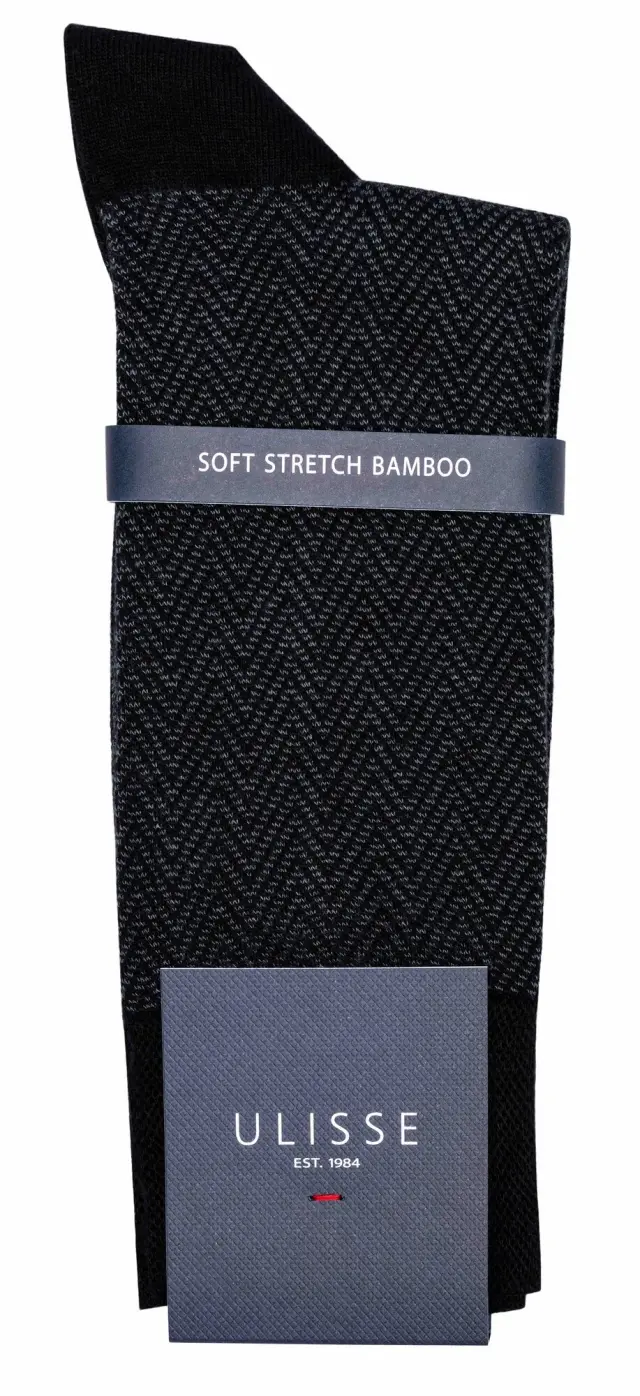 Κάλτσες ανδρικές 90% Bamboo SC-M100-901 Black One Size 41-46 Ulisse 2