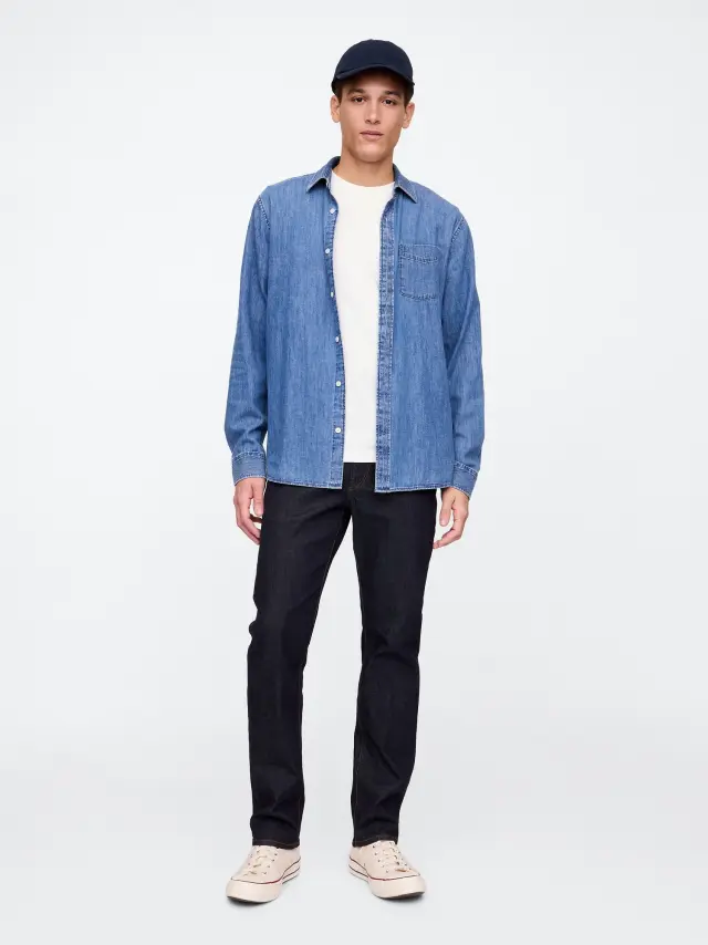 Straight Τζιν Παντελόνι rinse washed indigo