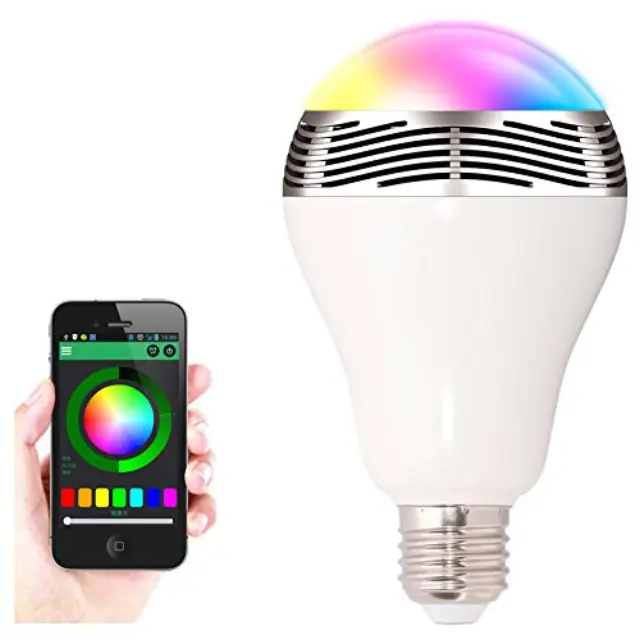 Έξυπνη λάμπα LED Bluetooth Speaker, Color changing 3