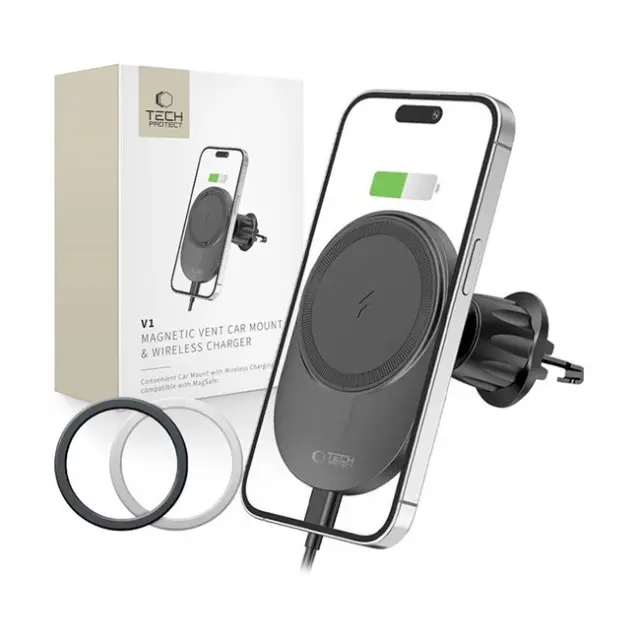 Tech-Protect Car Phone Holder with MagSafe for Air Vent MM15W-V1 15W Black