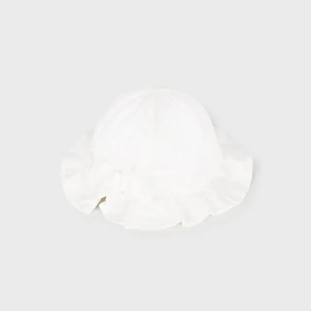 Baby 6 μηνών έως 4 ετών Καπέλο καπαρτινέ Better Cotton ecofriends λευκό - 50cm