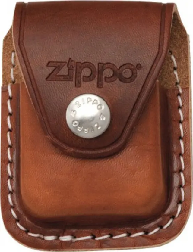 Zippo Δερμάτινη Θήκη Καφέ - Μπαίνει στη Ζώνη LPLB